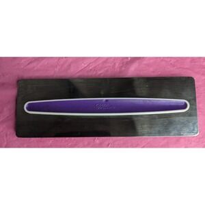 Wilton Stainless steel buttercream icing smoother comfort grip purple handle‎